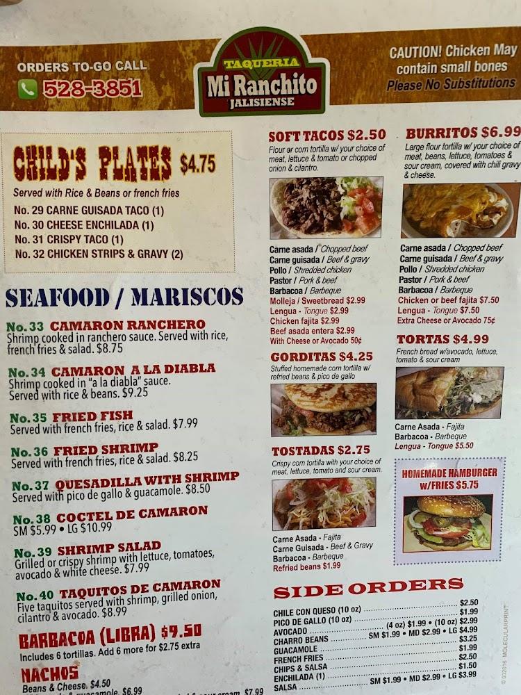 Taqueria Mi Ranchito Fried Fish